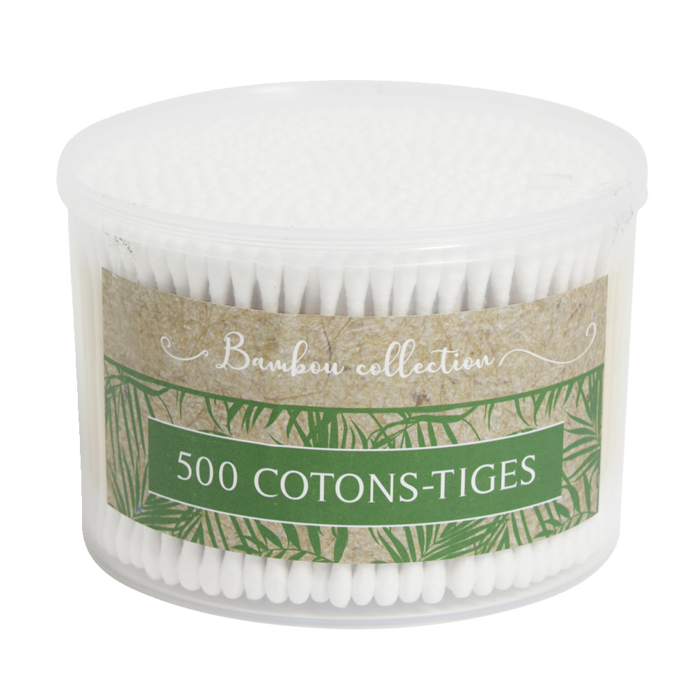 Bamboo and cotton swabs x500