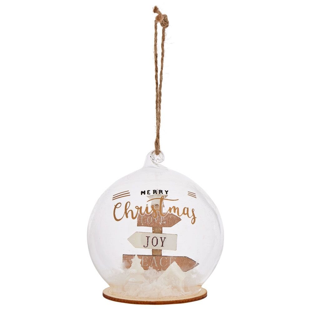 Merry Christmas glass ball