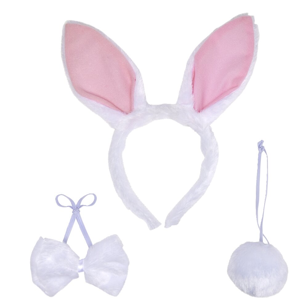 3-Piece Halloween Bunny Costume Accessories - Adult Size