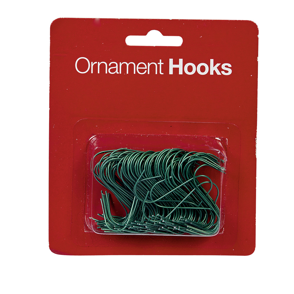 Green metal hook x100