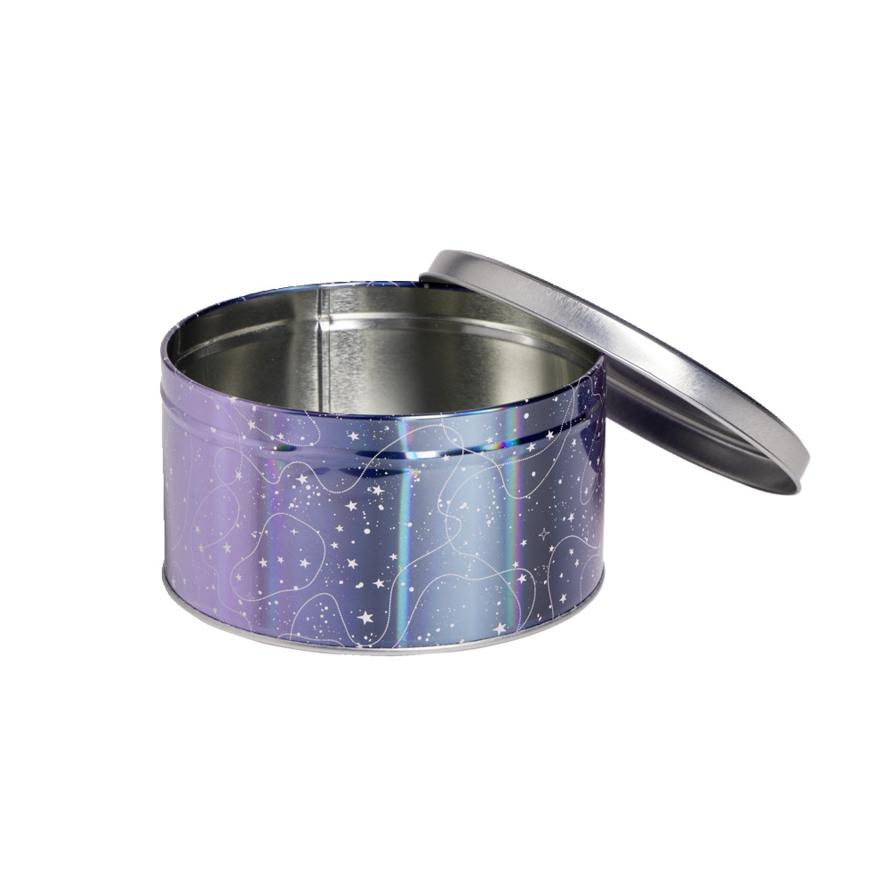 KUTI E RRUMBULLAKET NE NGJYRE VJOLLCE TE YLBERTE DHE METAL GRI D13.5