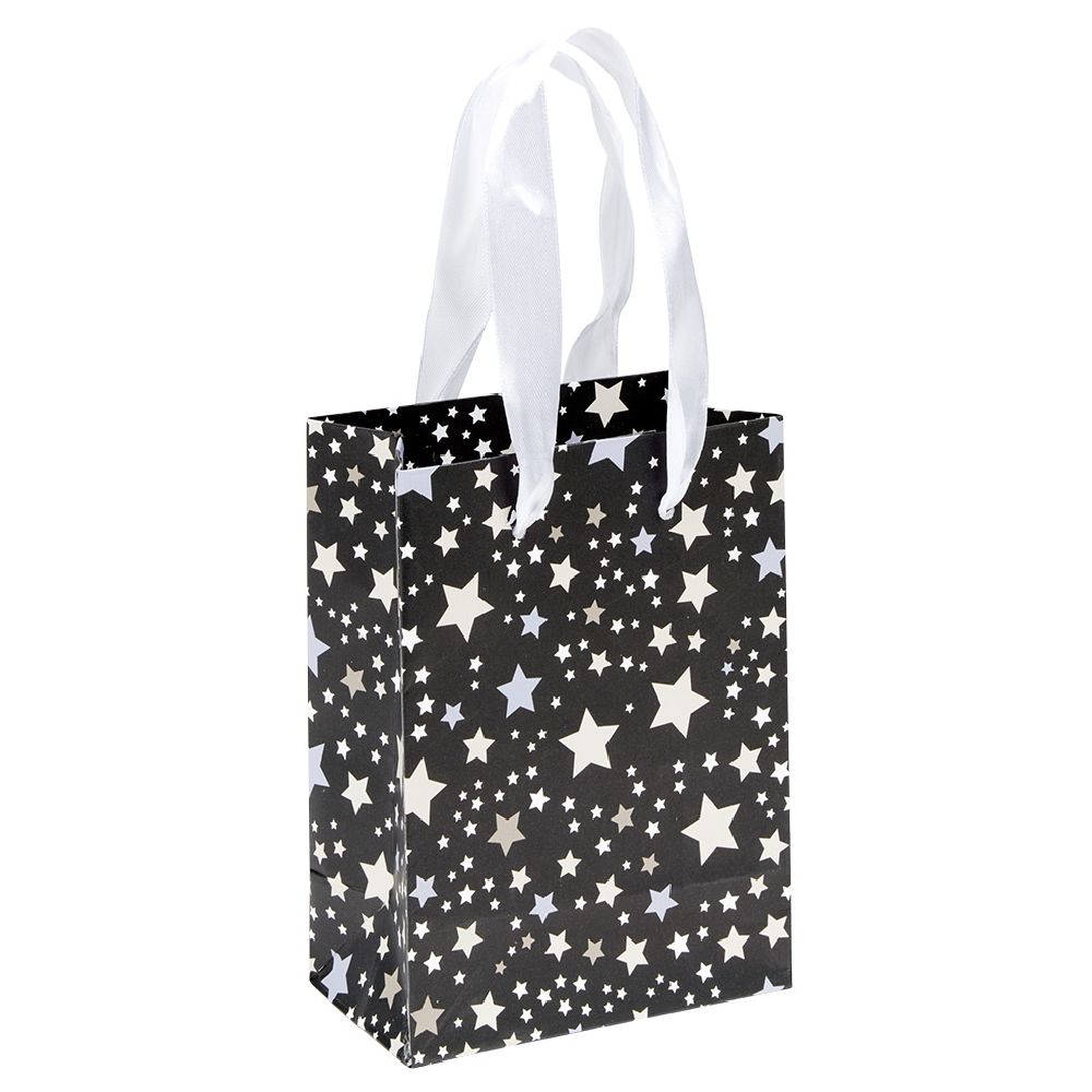 Golden Christmas gift bag L33X10X9 cm