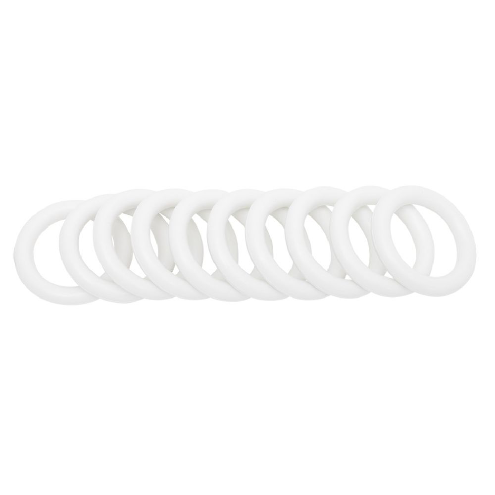 Curtain ring Ø42 mm plastic White x10