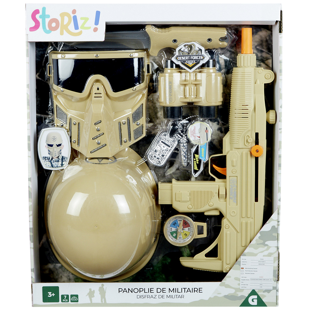 KOMPLET USHTARAK ME 6 PJESË PER FEMIJE