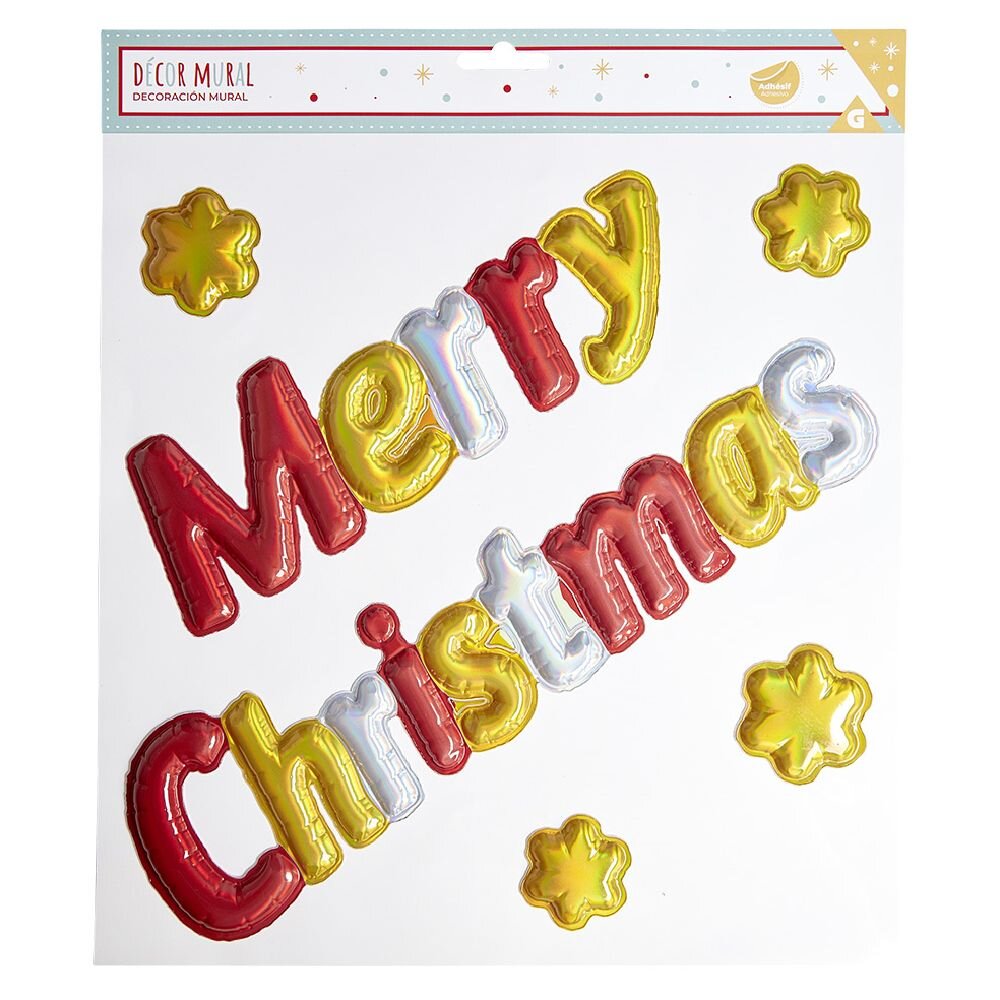 3D window and wall sticker Merry Christmas