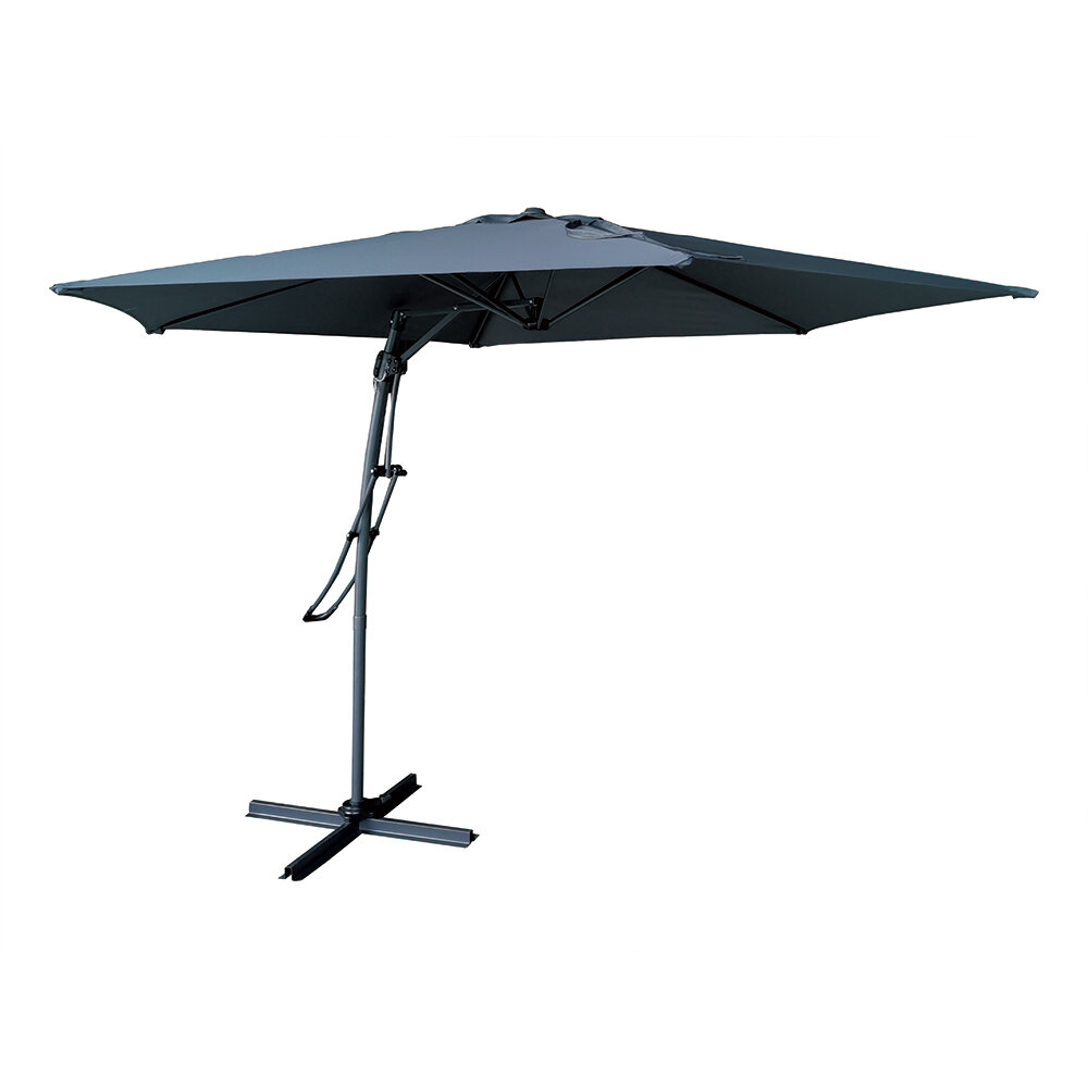 MALAGA grey offset parasol