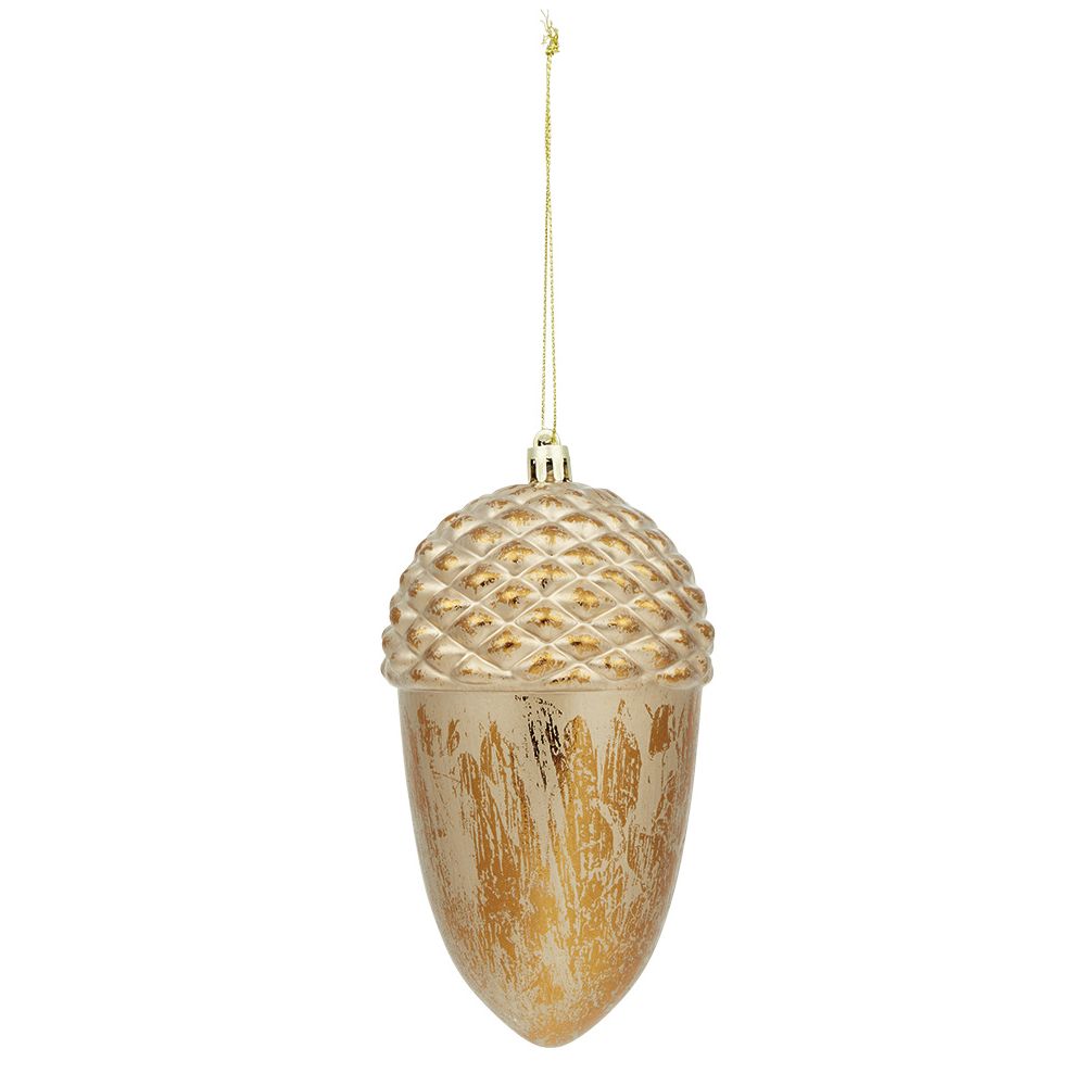 Amber Christmas hanging acorn