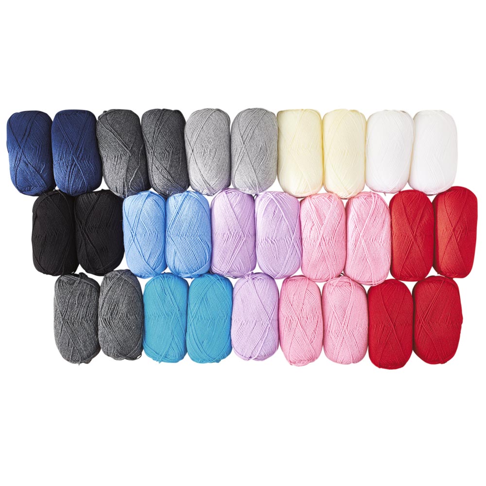 Acrylic knitting yarn balls x10