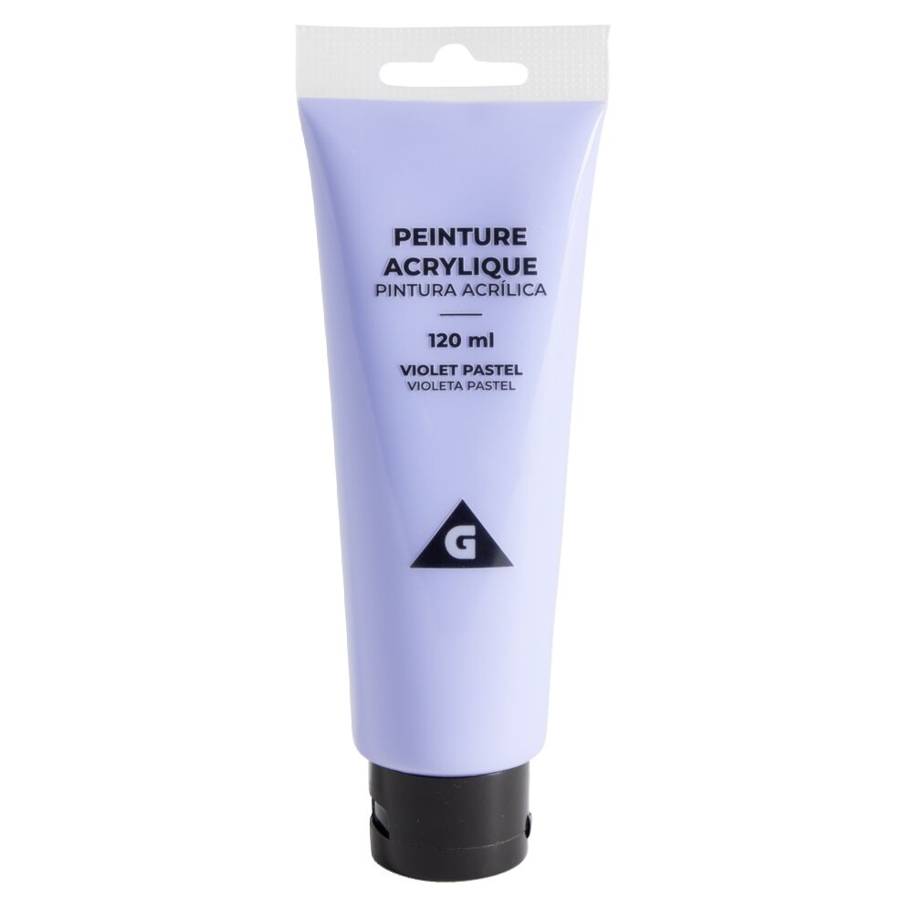 120ml Pastel Purple Acrylic Paint Tube