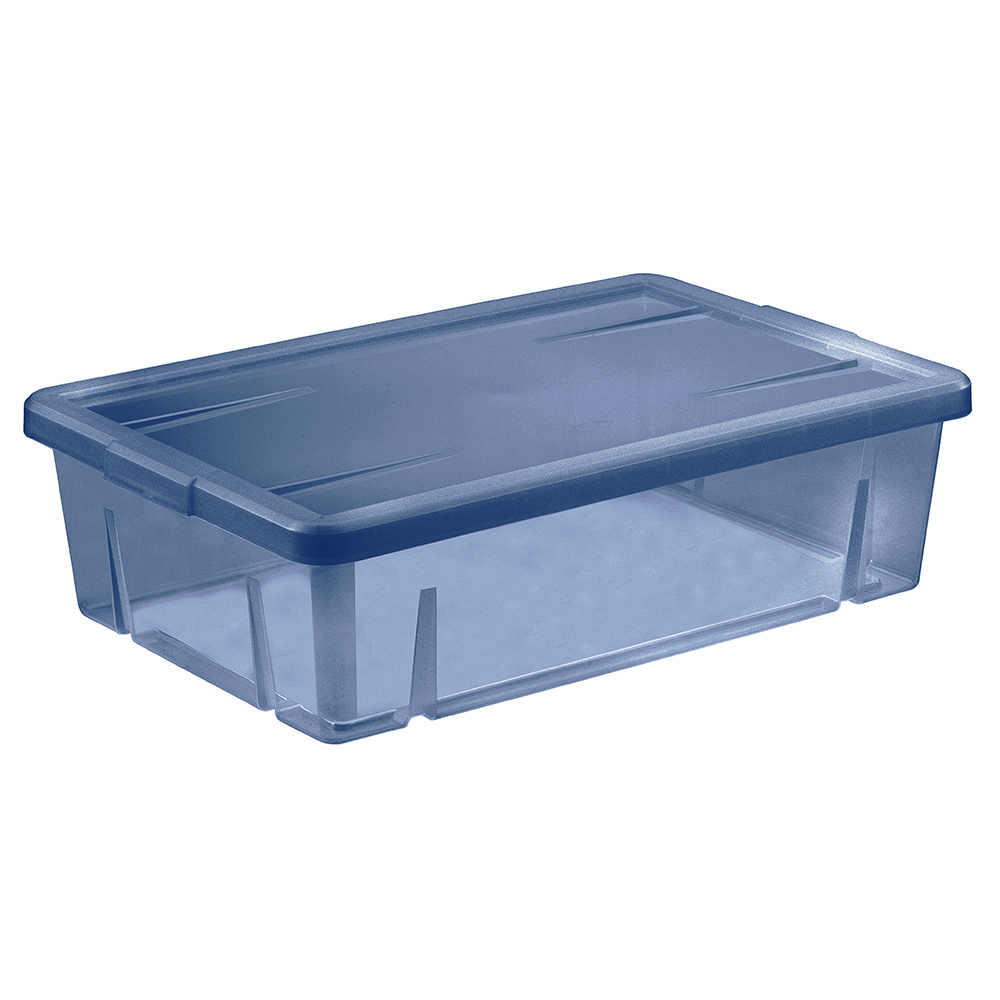 28L blue plastic underbed box