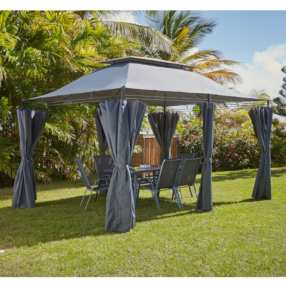 TENDE KATRORE PER KOPSHT ME ÇATI TE DYFISHTE L400X300H287