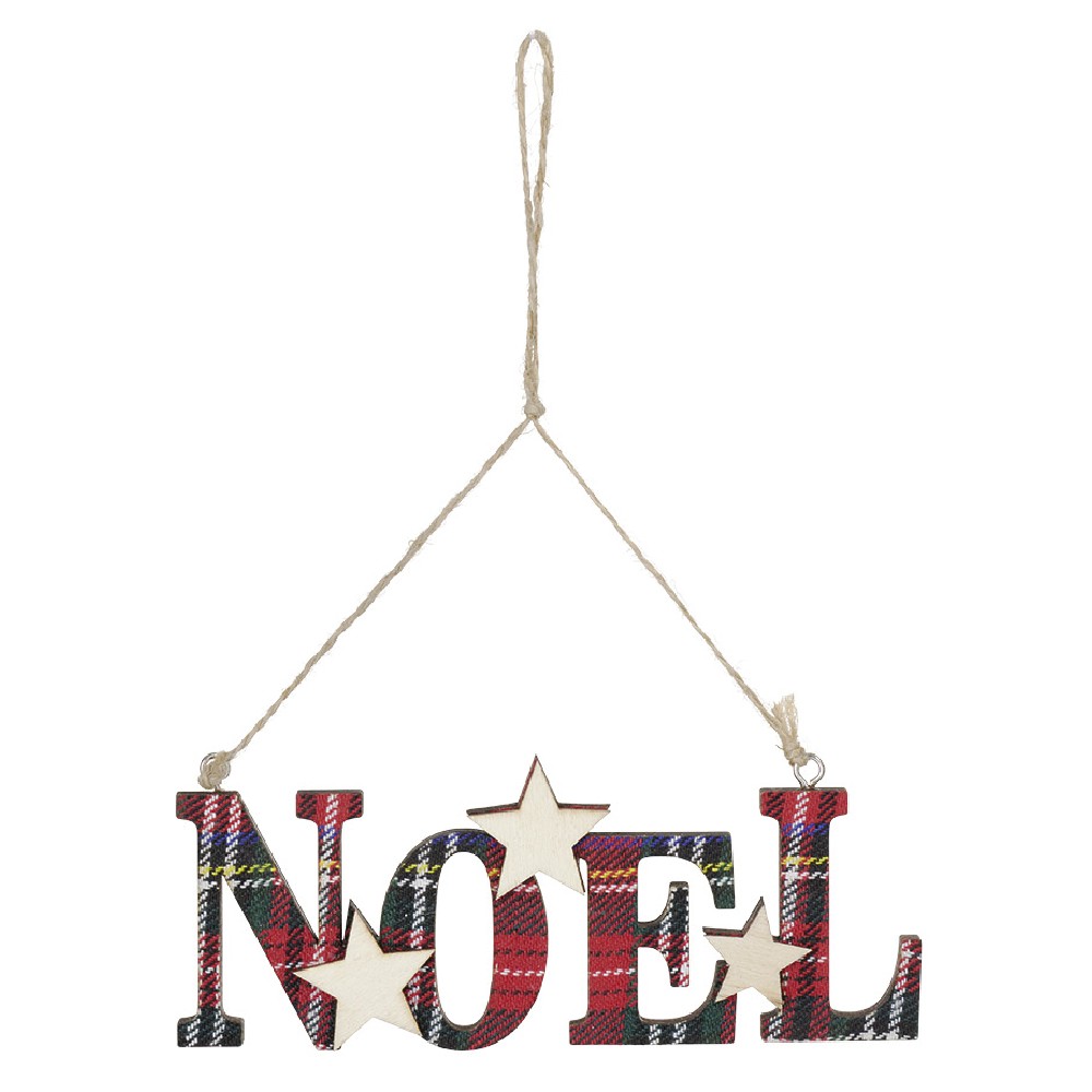 Christmas word to hang in wood vintage decoration