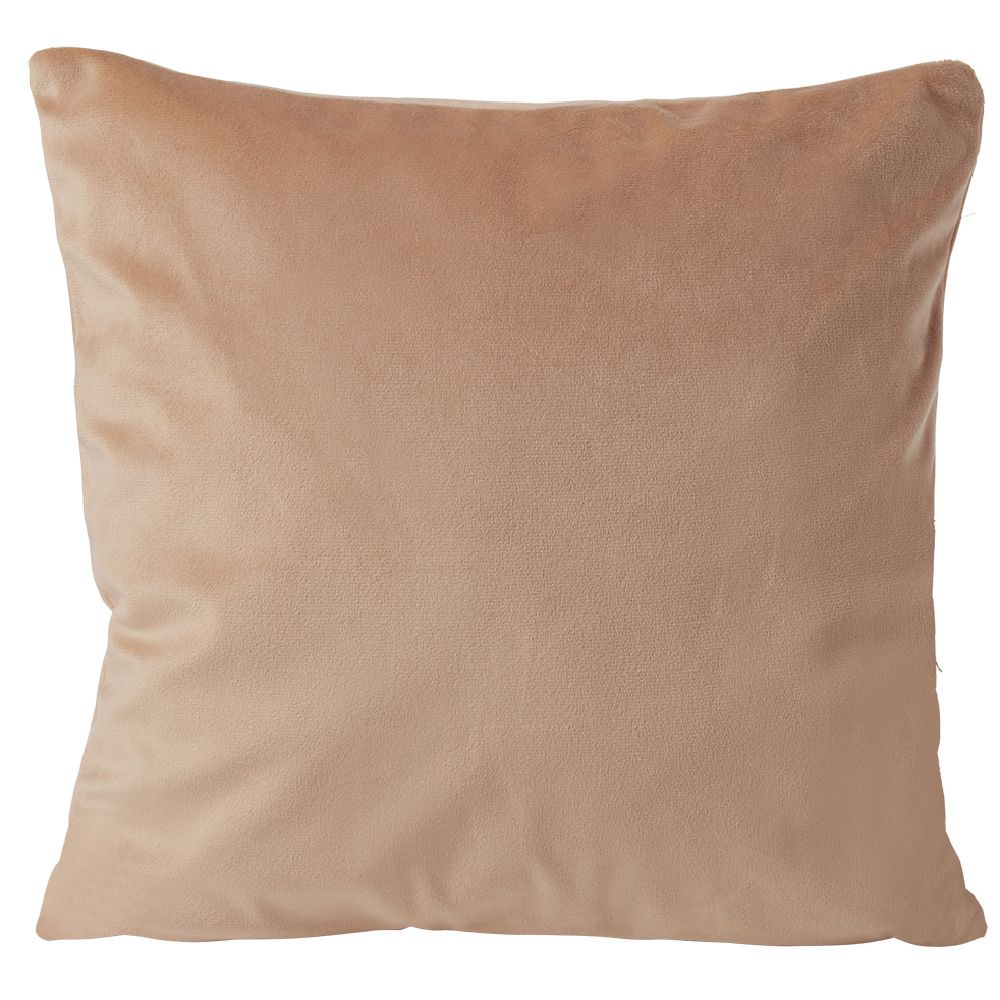Orange velvet cushion cover 40x40cm