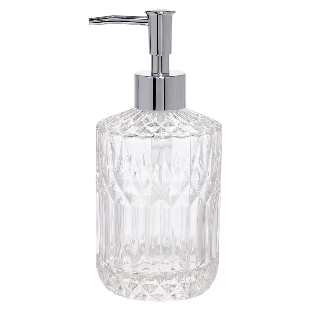 DISPENSER TRANSPARENT PER SAPUN TE LENGET, NGA QELQI Ø8xH17.5cm