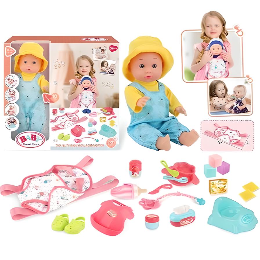 Kukull 33 cm me tinguj dhe bateri