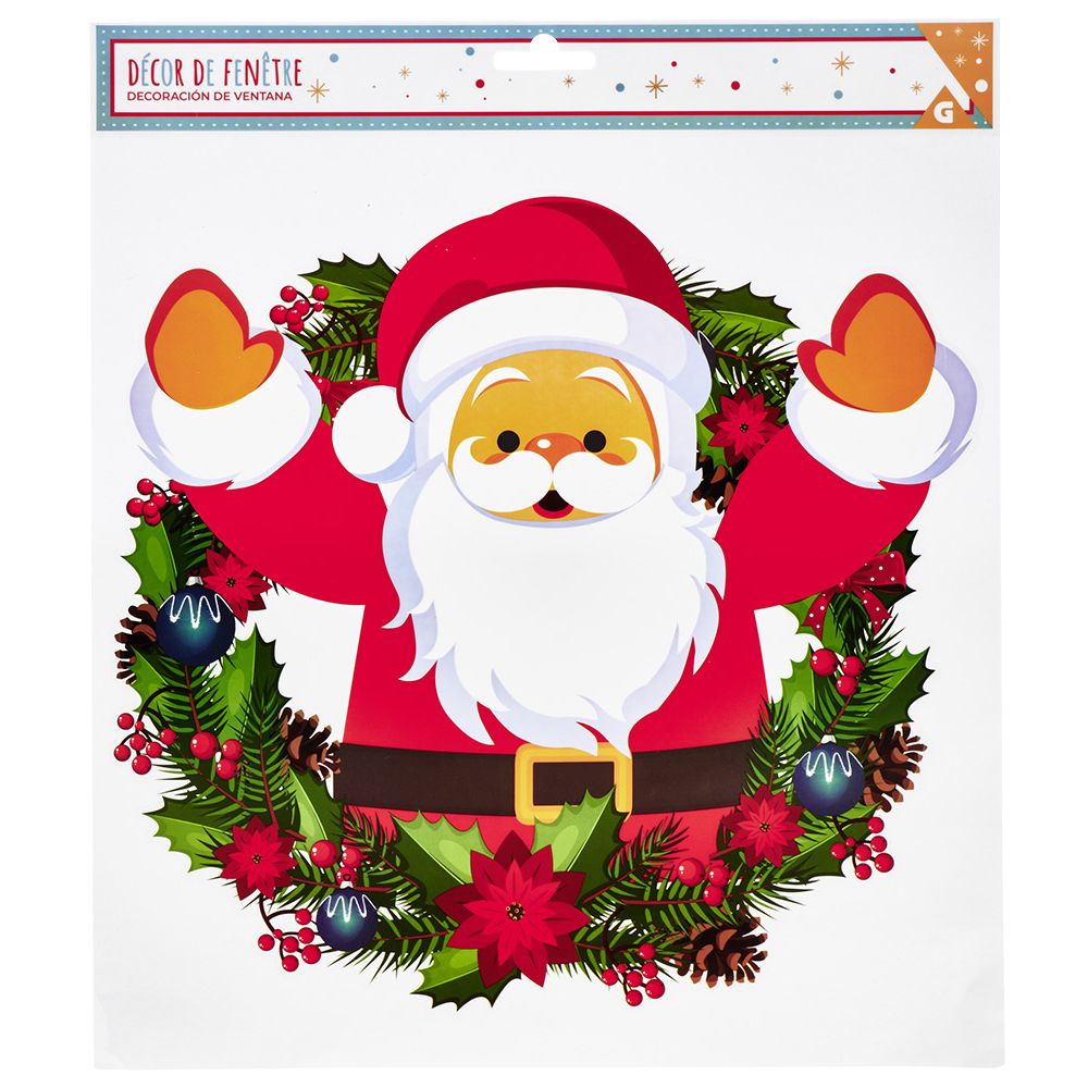 Electrostatic Christmas decoration wreath