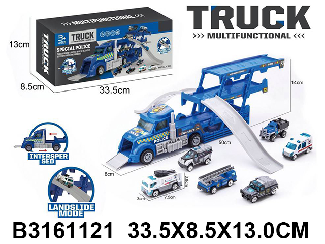 Loder kamion policie me hapësirë garazhe