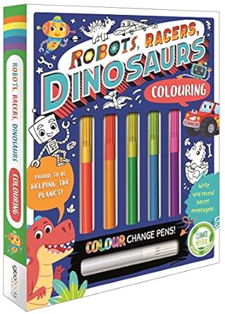 ROBOTS, RACERS, DINOSAURS