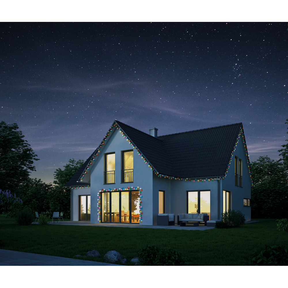 400LED multi-colored outdoor light string 29.9m