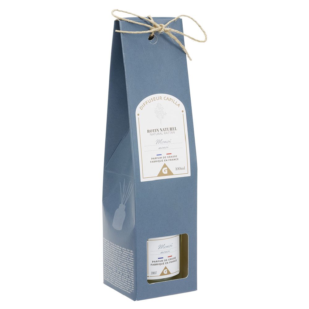 Blue diffuser with monoi scent 100ml