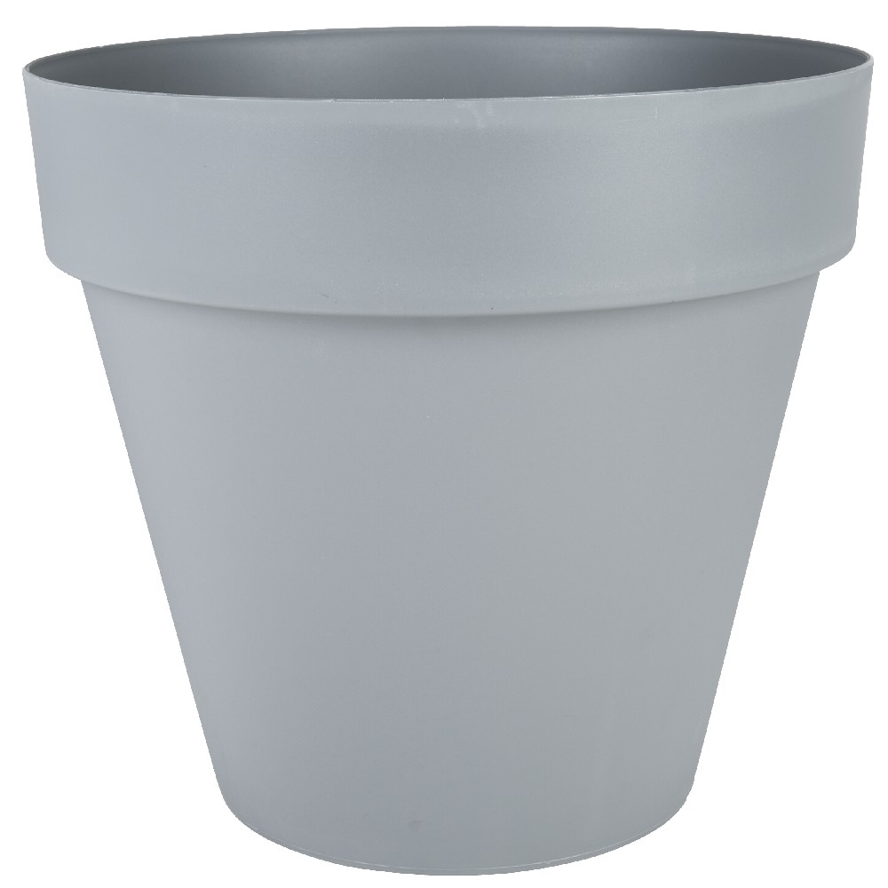 46L gray plastic flowerpot