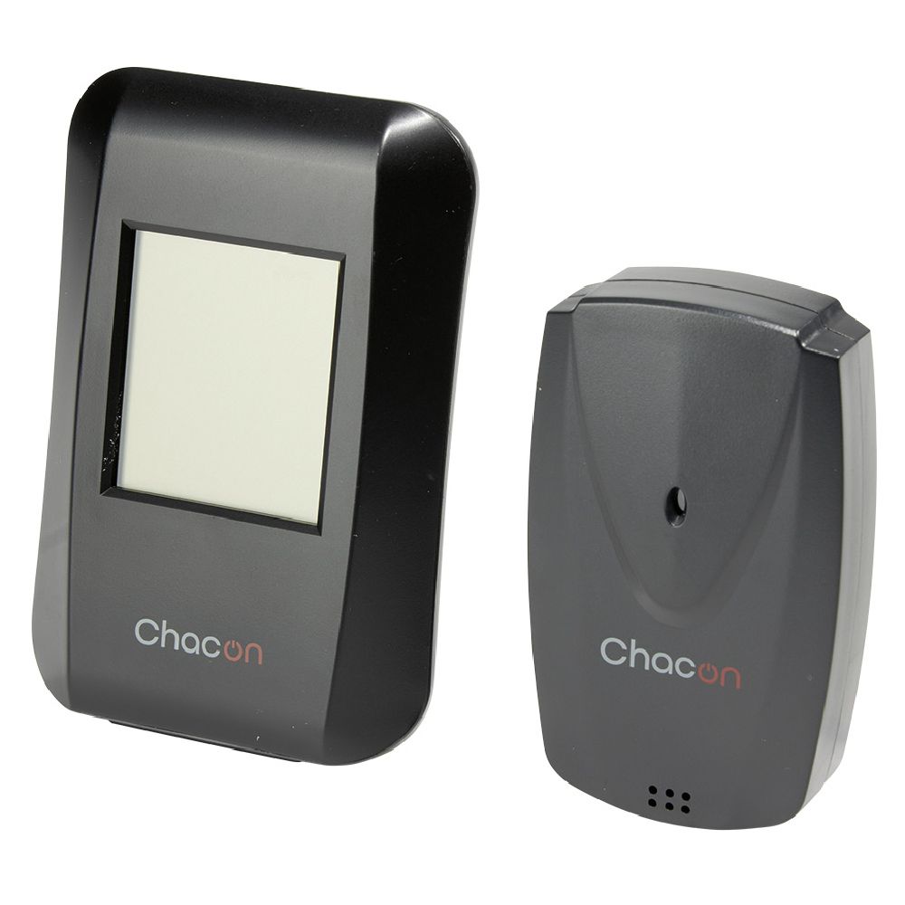 Black Wireless Indoor/Outdoor Thermometer