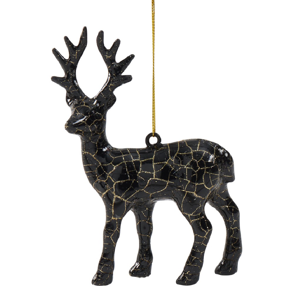 Cracked reindeer design Christmas hanging decoration