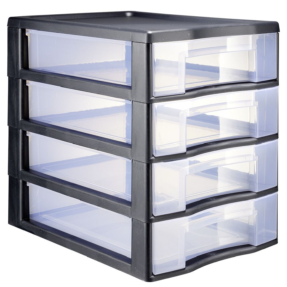 KUTI-SIRTAR NGA PLASTIKA ME 4 SIRTARË FORMATI A4 36.5CMX26CMX33CM | 596016
