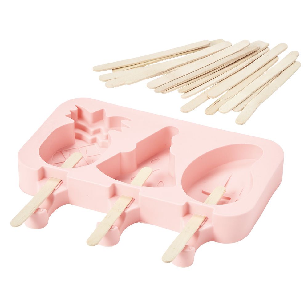 3-shape silicone ice cream mold, super easy to remove