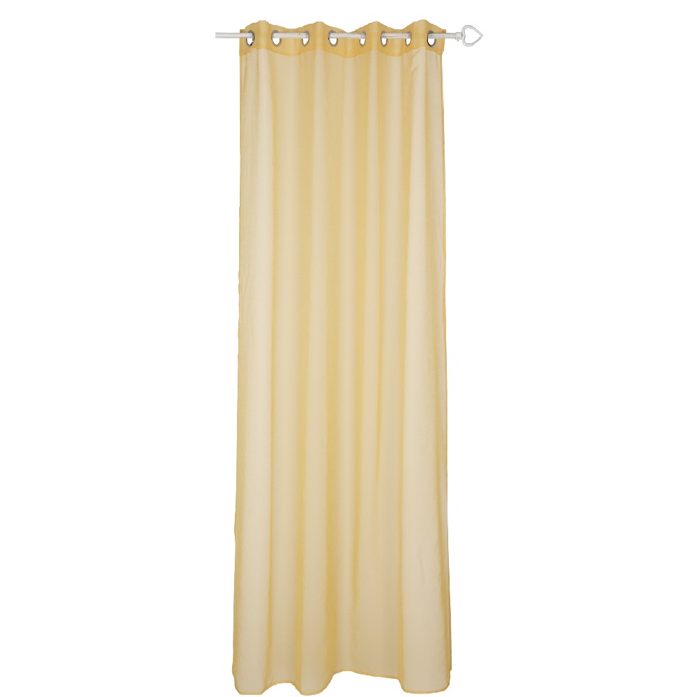 Plain stainless steel eyelet curtain, yellow dolly model