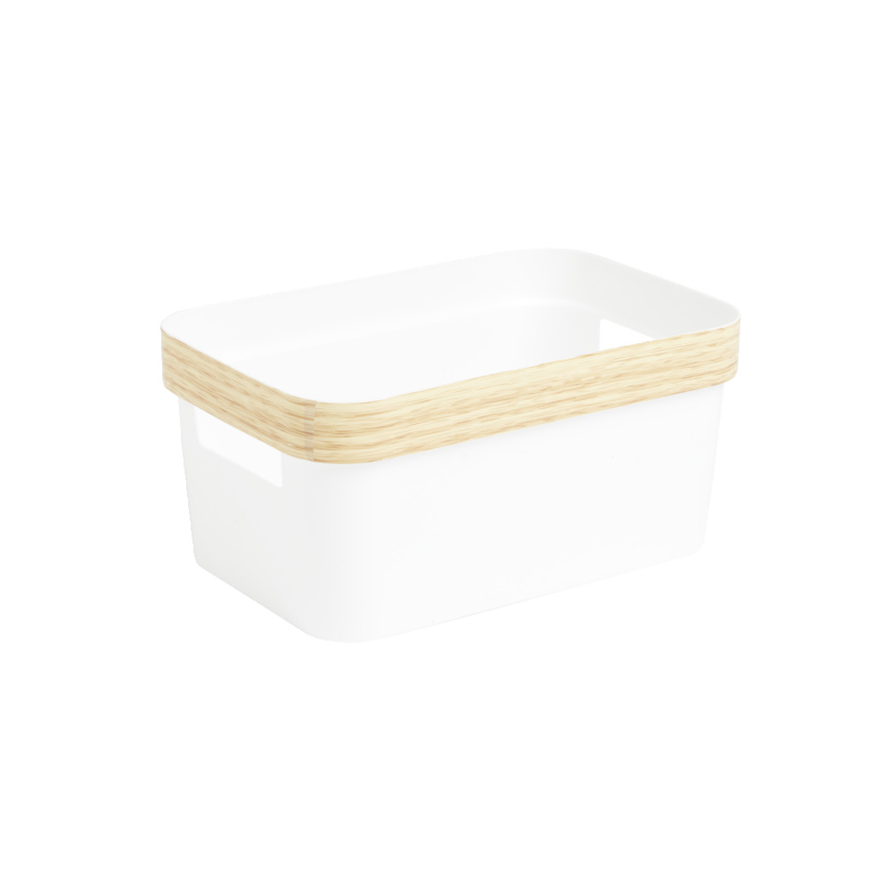 SHPORTE E BARDHE NGA PVC ME RRETH IMITIM TE DRURIT 26CM