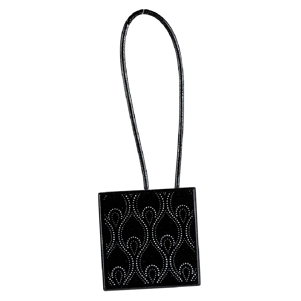 Black square magnetic tieback
