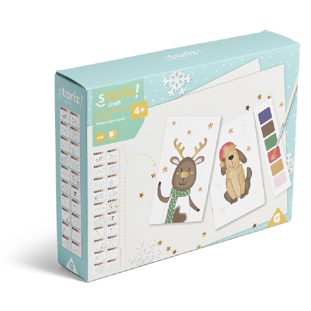 KARTOLINA E KRISHTLINDJES X20 ME BOJË UJI