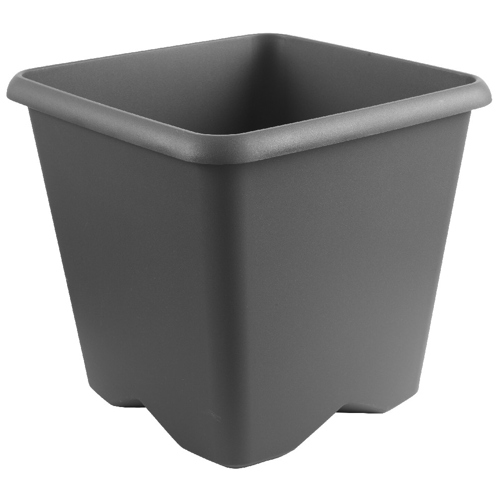 Chorus square garden pot, anthracite grey, 24.2 L