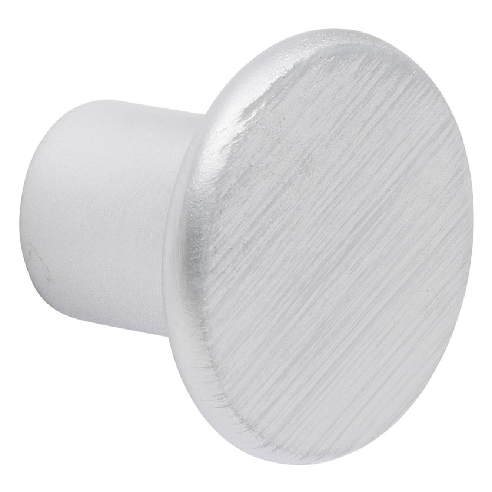 Single coat hook 5cm silver grey