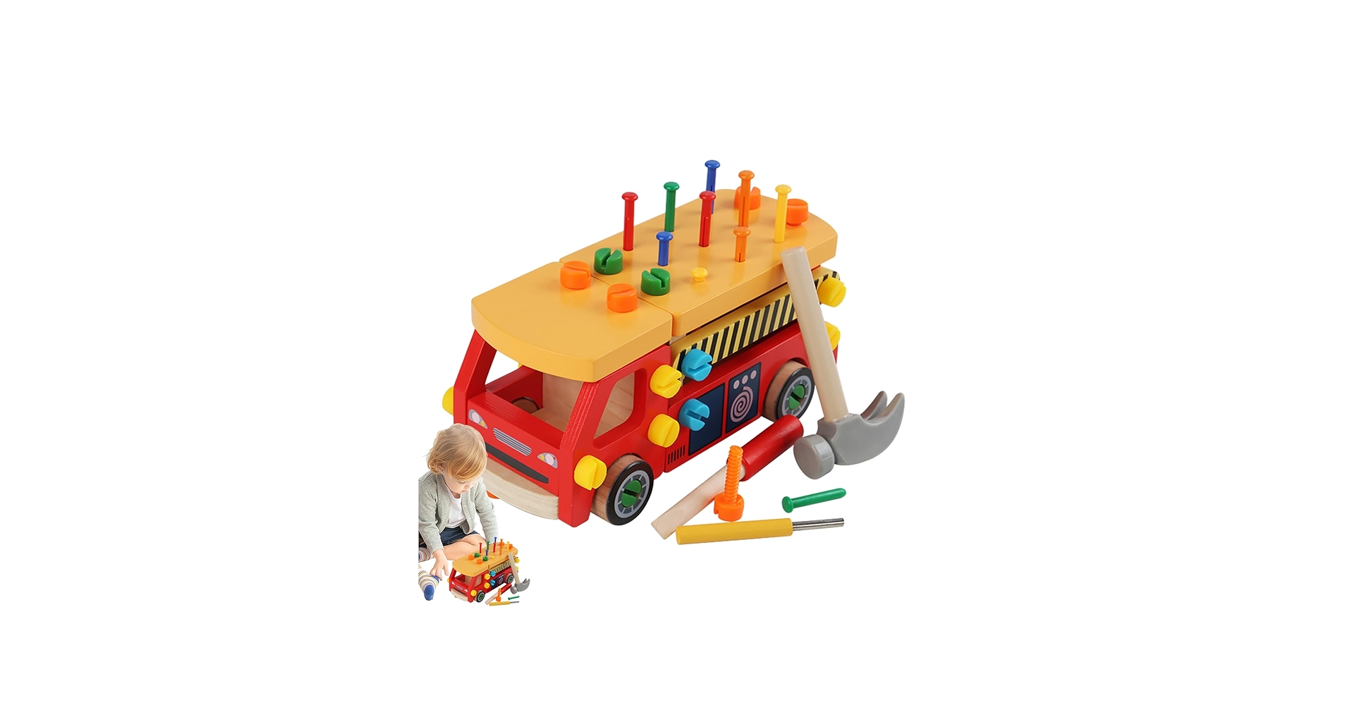 Lodër edukative - kamion ndërtues