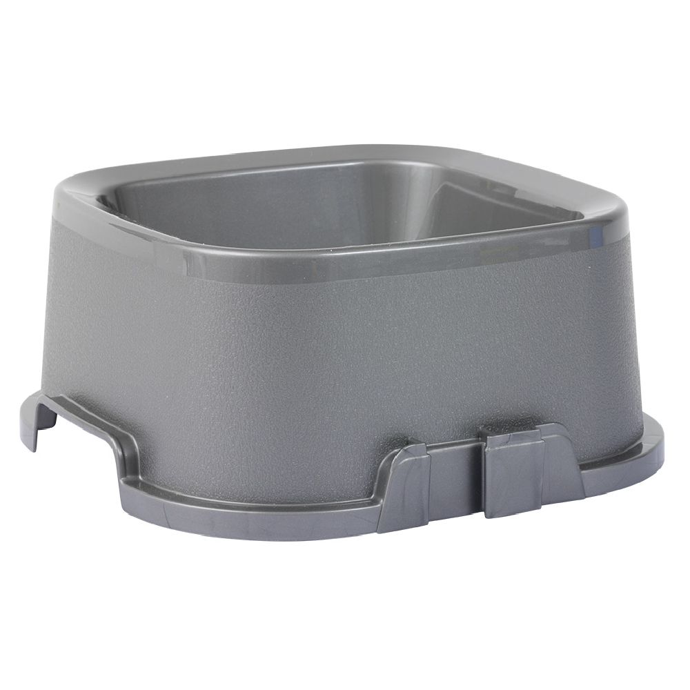 Grey square bowl 3.2 L - plastic 29x29xH12cm