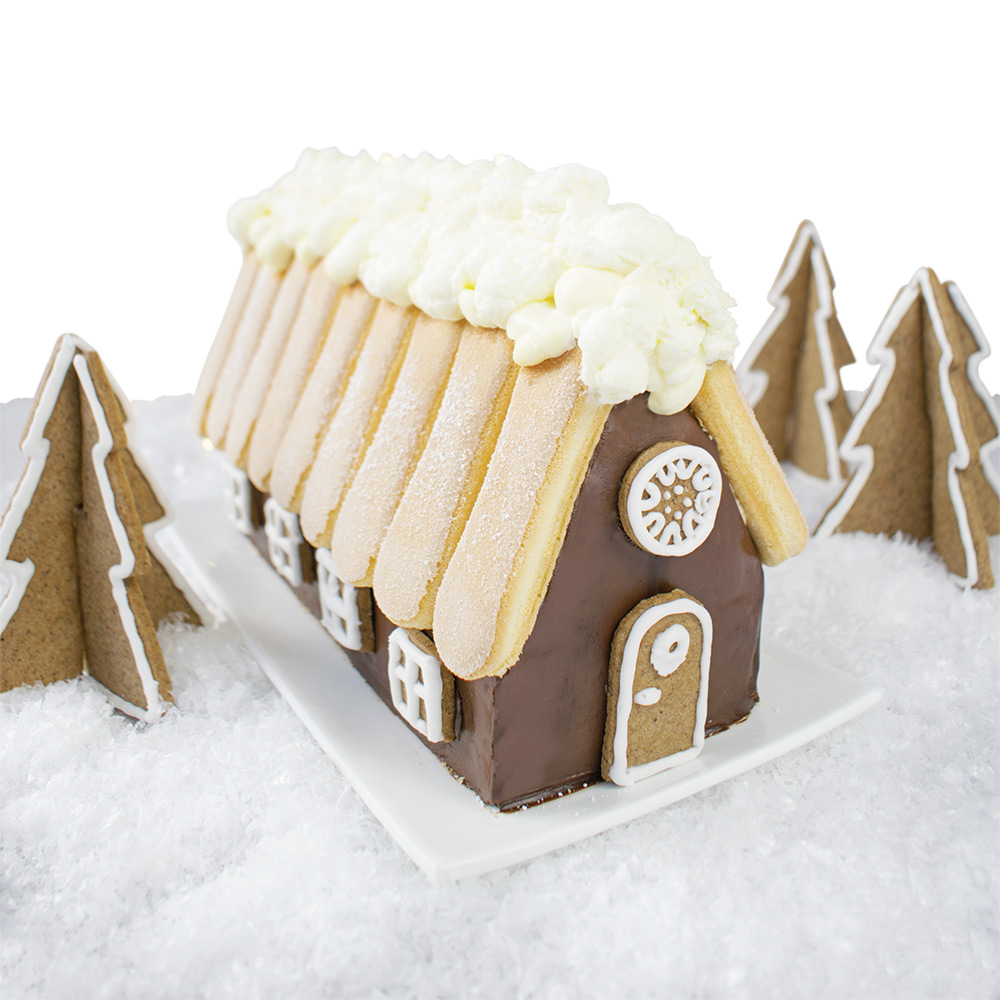 Chalet-shaped log mold