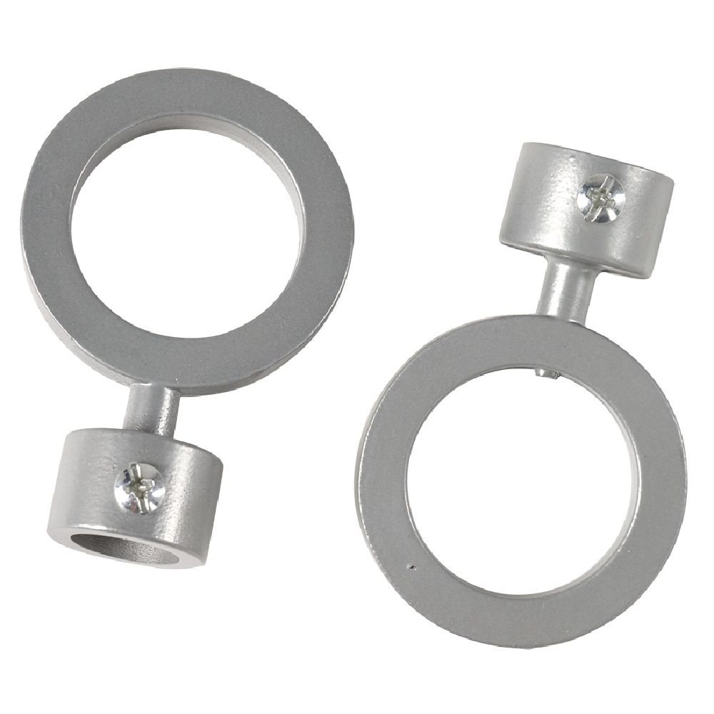 FUNDI I SHUFRËS SË PERDES Ø16 MM METALI NË FORMË TË RRUMBULLAKËT GRI MAT X2