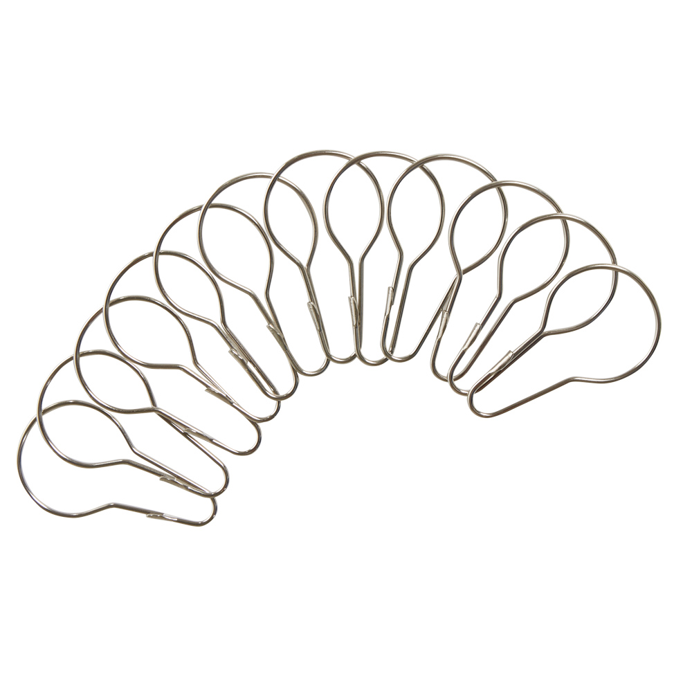 Metal shower curtain ring x12