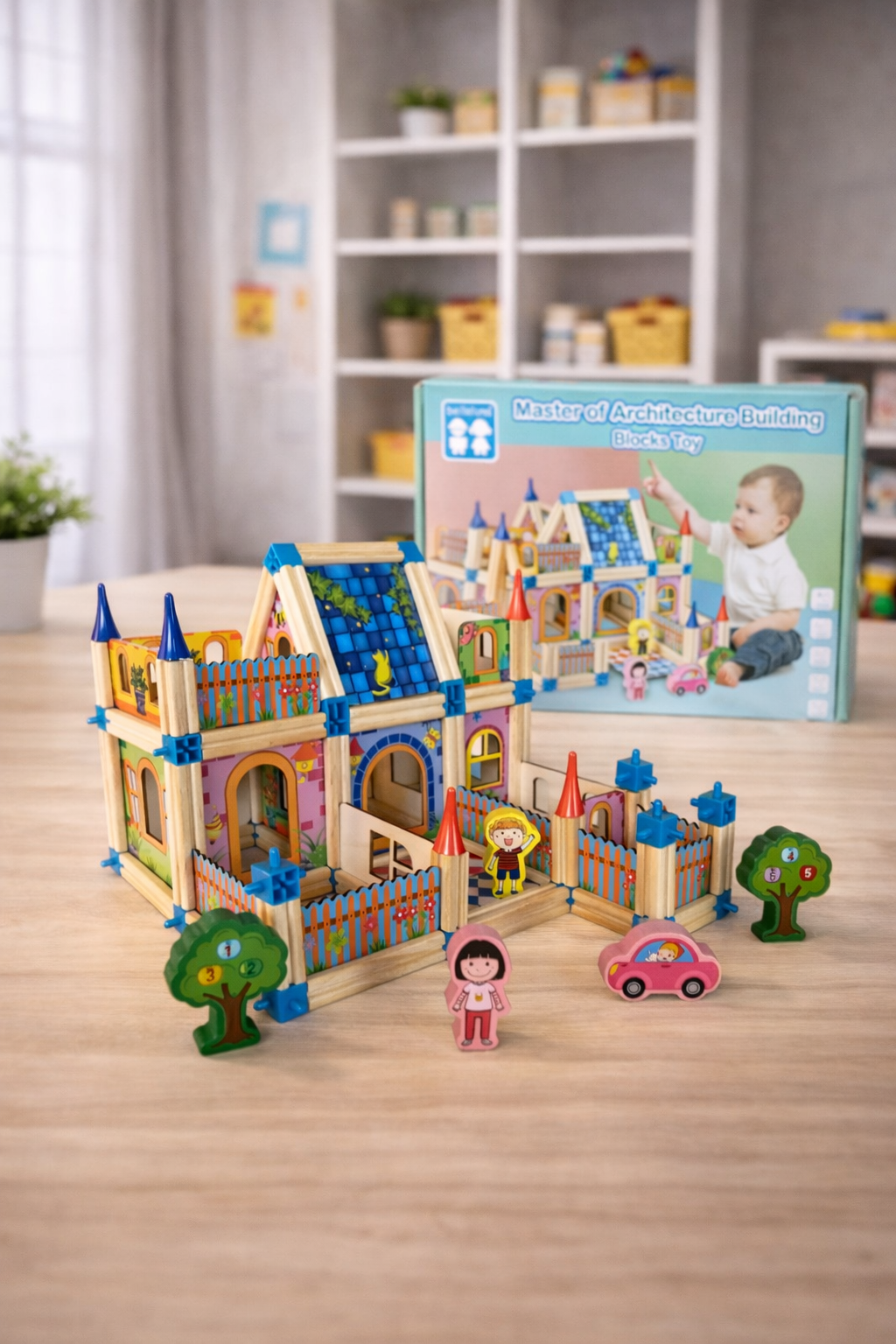 Blloqe ndërtimi nga druri