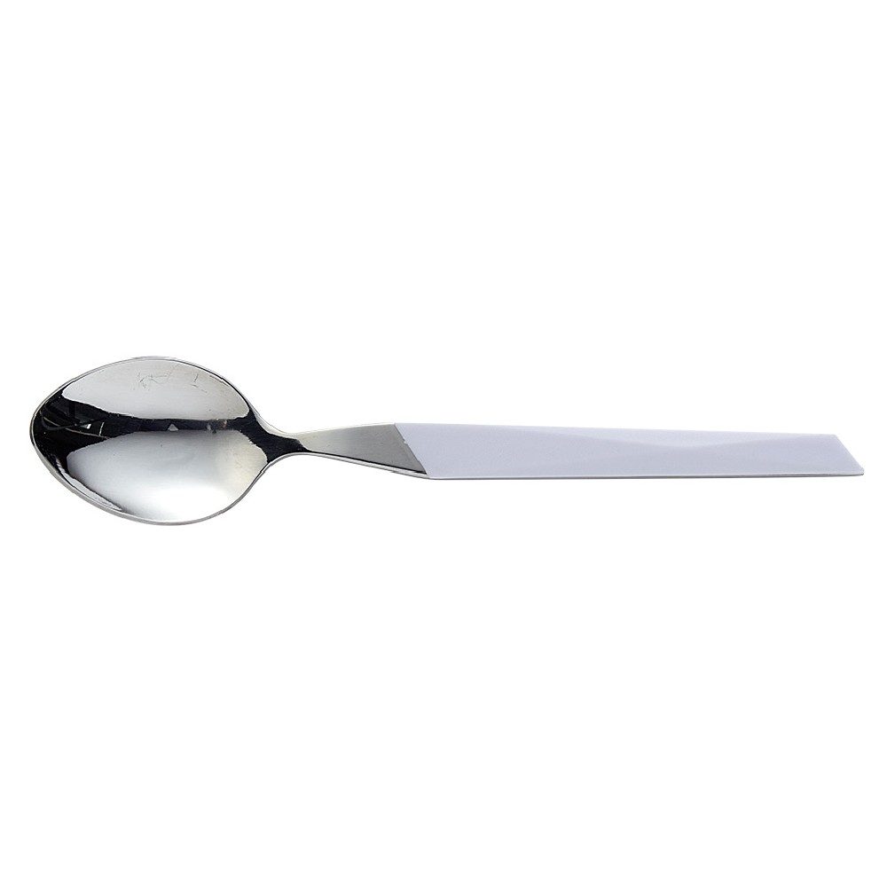 Furtif dessert spoon with white handle