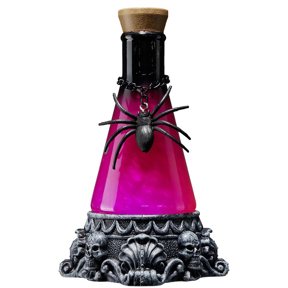 Animated moving water poison bottle