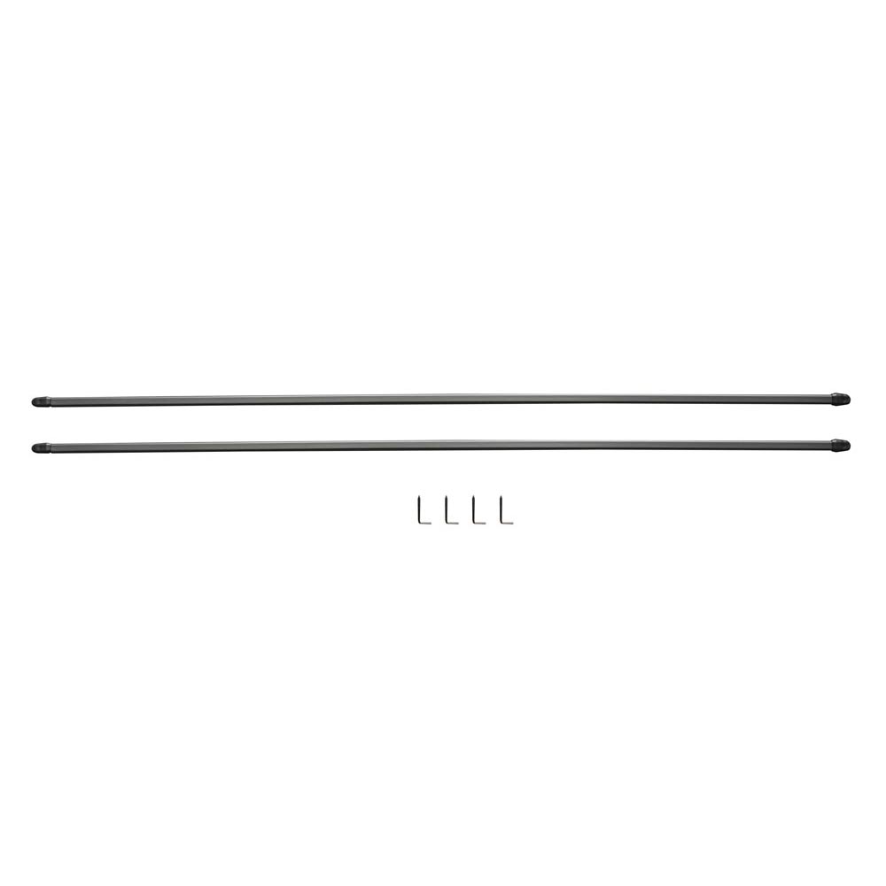 SHUFËR LUSTRIMI E ZGJATUR 80-100 CM METAL ARGJENDI X2
