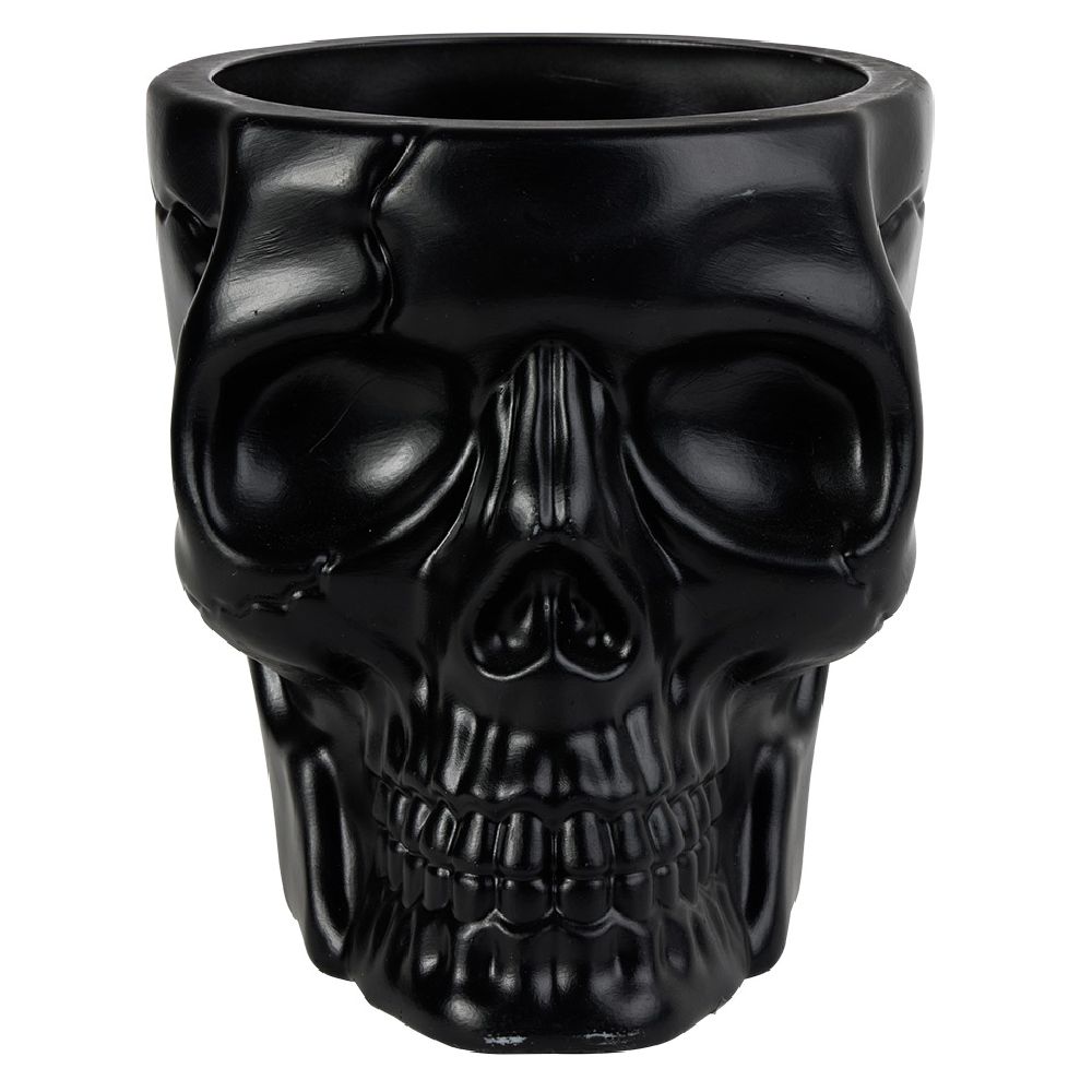 Black Halloween Skeleton Bowl