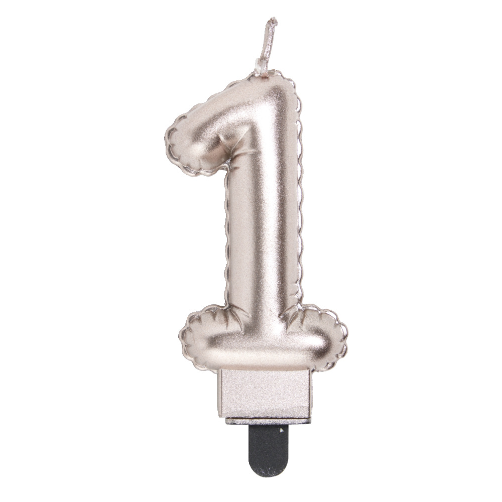 BALON PER FESTA ME QIRI NUMER 1 NGJYR ROSE GOLD