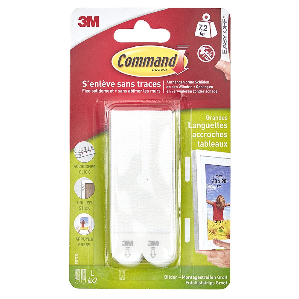 Fixing tab for large frame or painting 4x2 model