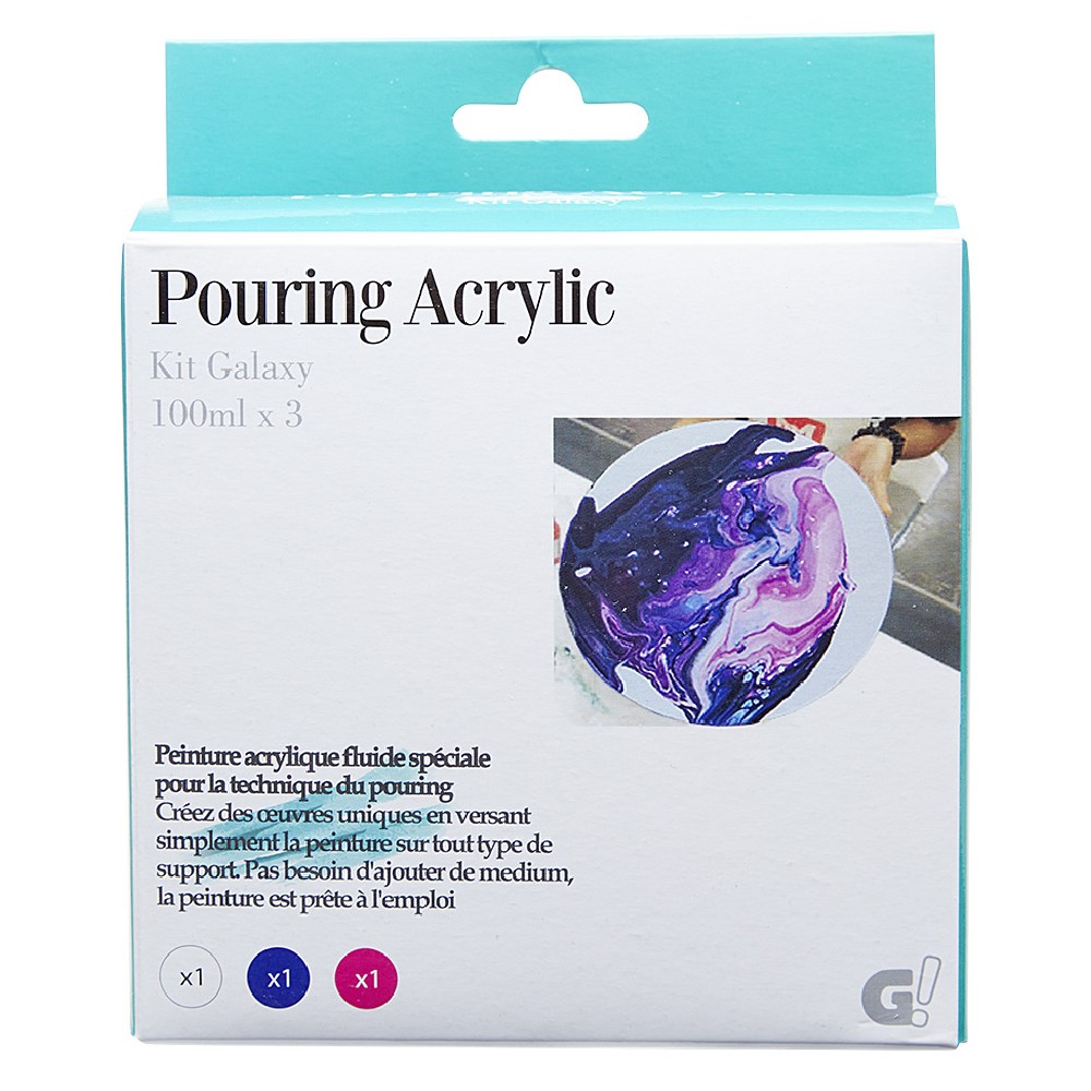 3-color acrylic paint