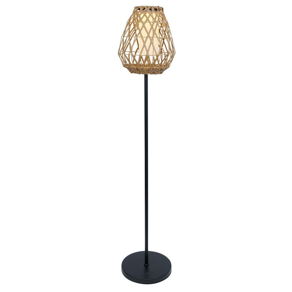 Bali metal wicker solar lamp on stand Ø28xH141cm