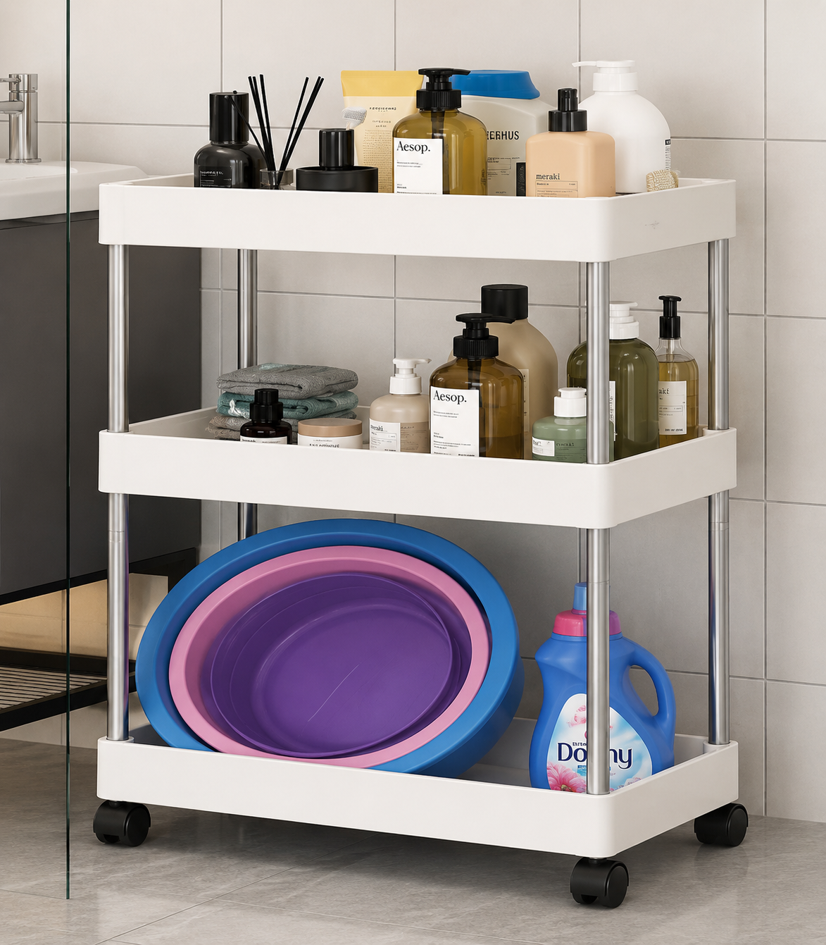 RAFT ORGANIZATIV NGA PVC ME 3 NIVELE